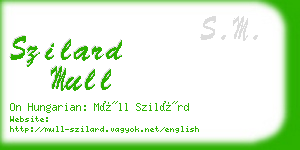 szilard mull business card